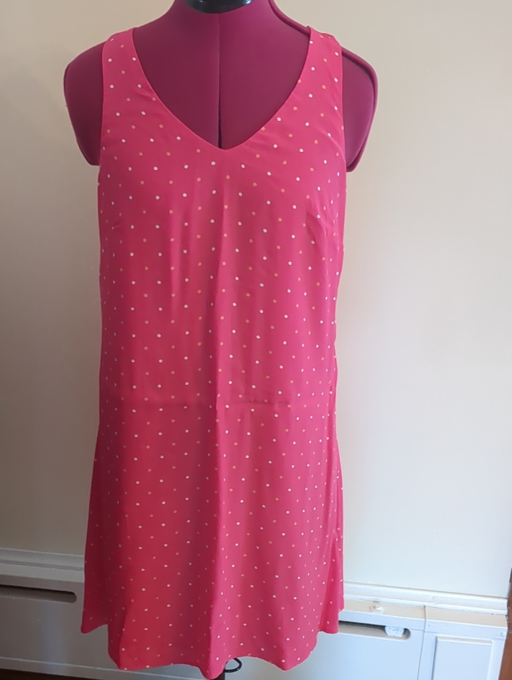 Loft Polka Dot Cross Back Fully Lined Sundress SP